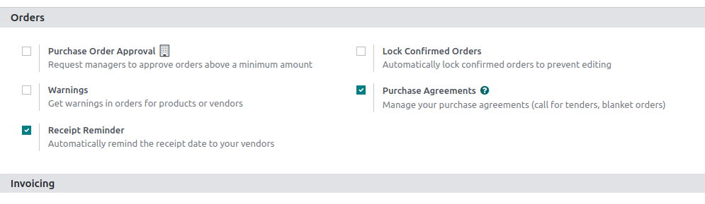 Setting Purchase Agreements